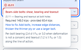 Issue badge on an input