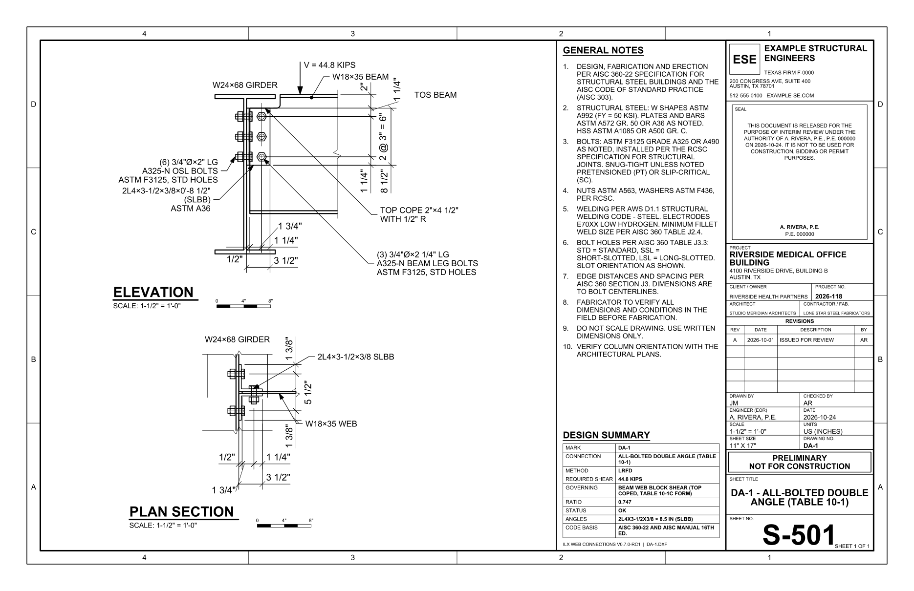 Double angle drawing sheet