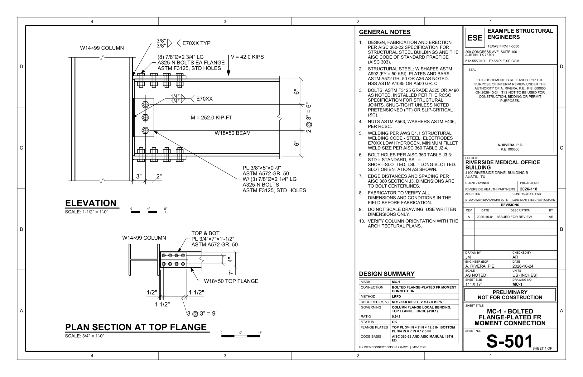 FR moment drawing sheet